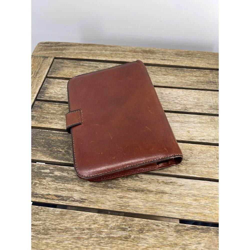 Vintage BOSCA 6-Ring Binder / Planner - Made in USA CHECKBOOK WALLET